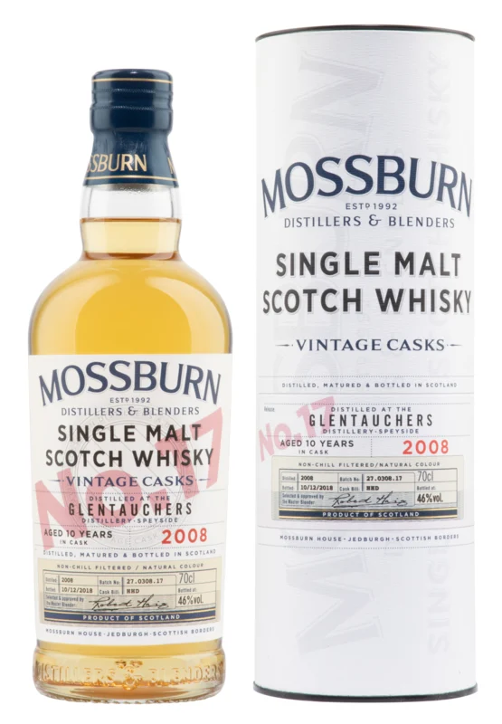 Glentauchers Mossburn Vintage Cask N° 17 10 Years 2008 Single Malt Scotch Whisky 2018 46° 70cl