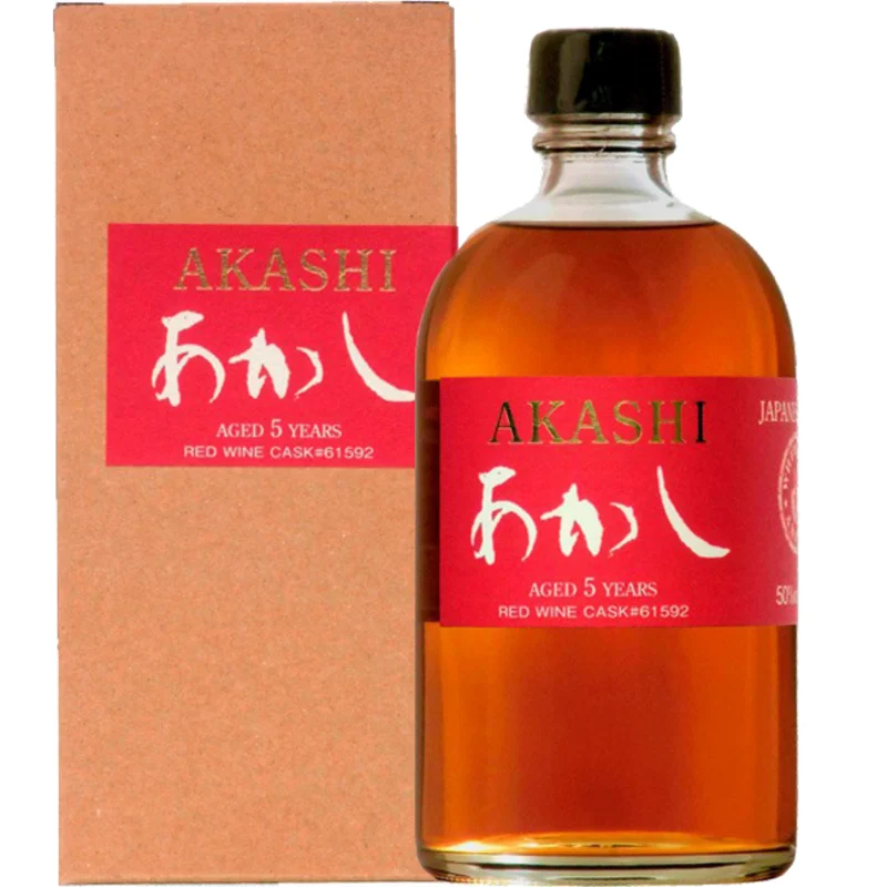 Akashi White Oak Red Wine Cask 5 Years Japanese Single Malt Whisky 50° 50cl