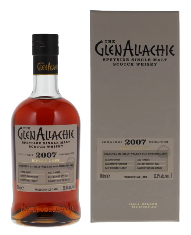 Glenallachie PX Puncheon 16 Years 2007 Speyside Single Malt Scotch Whisky 58.9° 70cl
