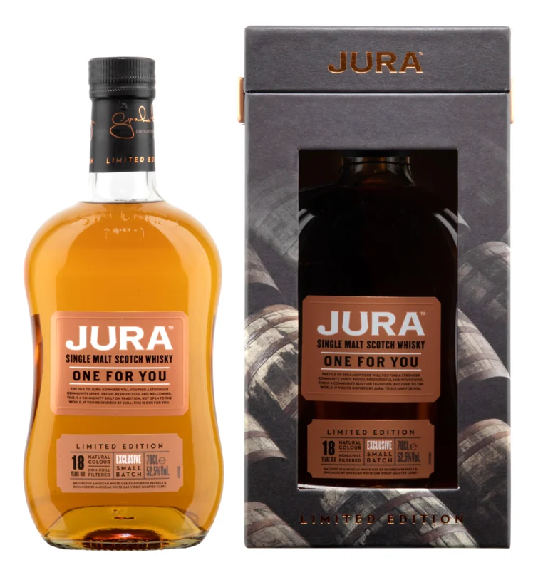 Isle of Jura One for you Limited Edition Cask Strenght 18 Years Single Malt Whisky 52.5° 70cl
