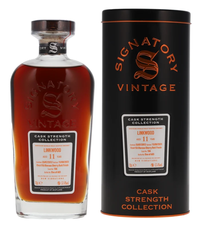 Linkwood Signatory Vintage New Vibration 11 2012 Speyside Single Malt Scotch Whisky 57.4° 70cl