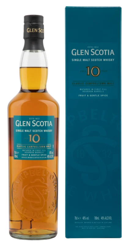 Glen Scotia Unpeated 10 Years Single Malt Scotch Whisky 40° 70cl