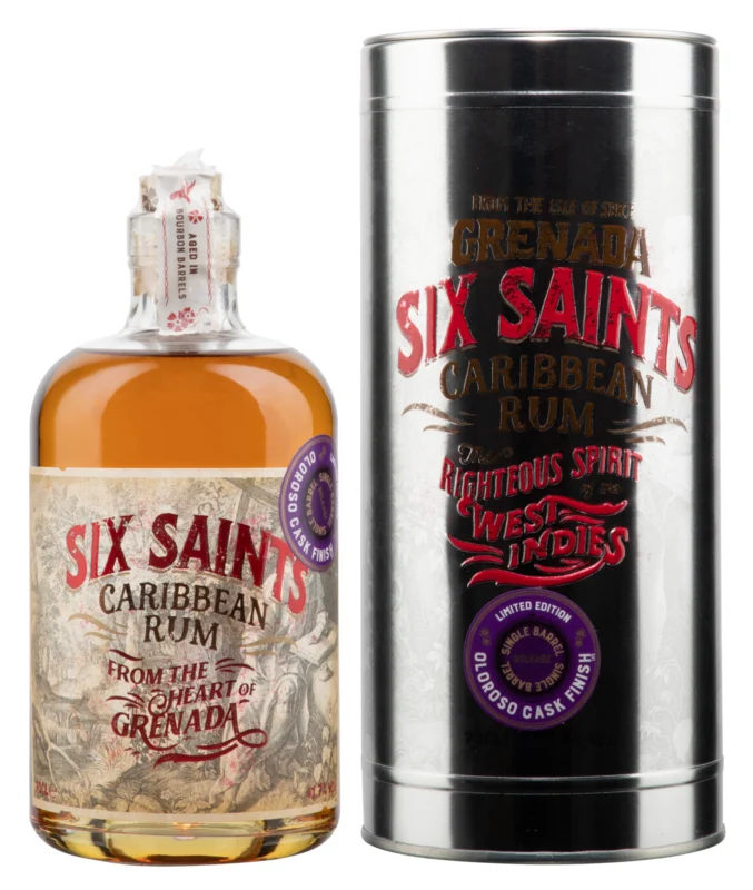 Six Saints Oloroso Cask Finish Caribbean Rum Grenada 41.7° 70cl