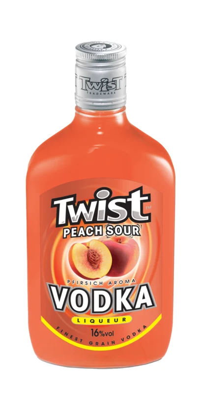 Twist Peach Sour Wodka Likör PET 16° 50cl