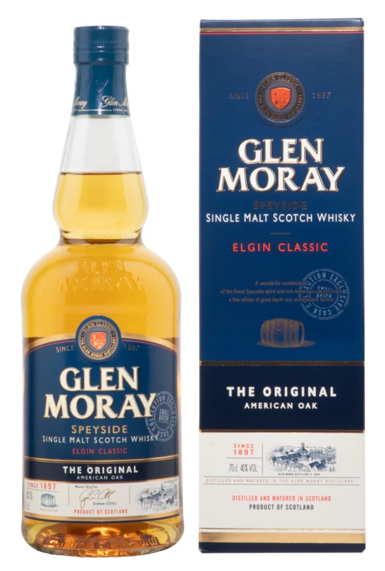 Glen Moray Elgin Classic The Original Speyside Single Malt Scotch Whisky 40° 70cl