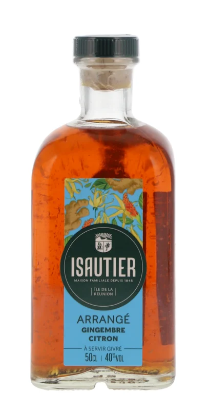 Isautier Gingembre Citron Rhum Arrangé 40° 50cl