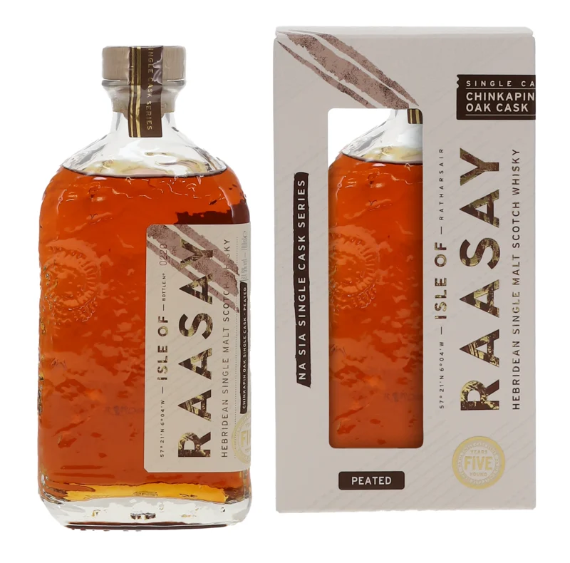 Isle of Raasay Na Sia Virgin Chinkapin Cask Peated Hebridean Single Cask Scotch Whisky 61.6° 70cl