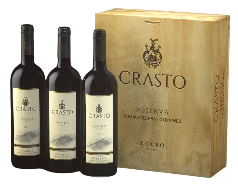 Quinta do Crasto Vinhas Velhas Reserva Christmas Tripack 2023 Douro DOC 14.5° 2.25l