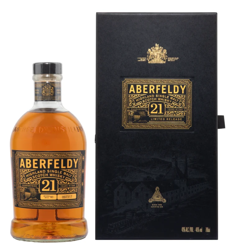 Aberfeldy 21 Years Highland Single Malt Scotch Whisky 40° 70cl