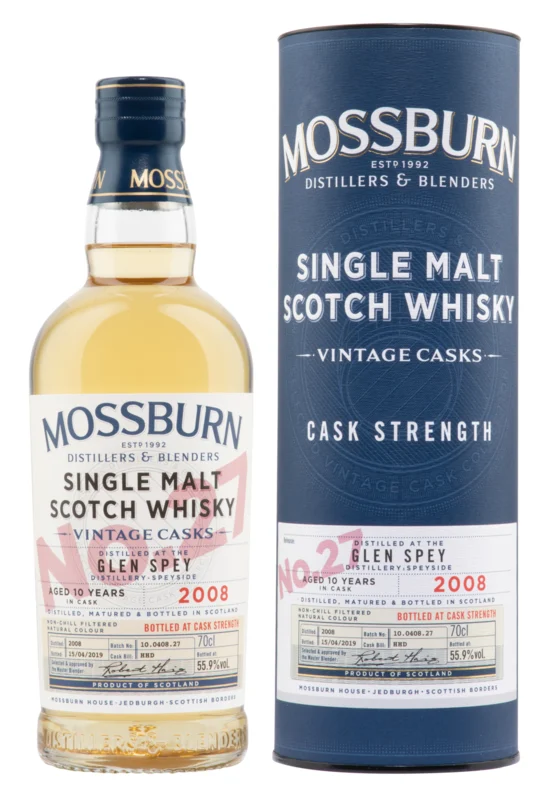 Glen Spey Mossburn Vintage Cask N° 27 10 Years 2008 Single Malt Scotch Whisky 2019 55.9° 70cl
