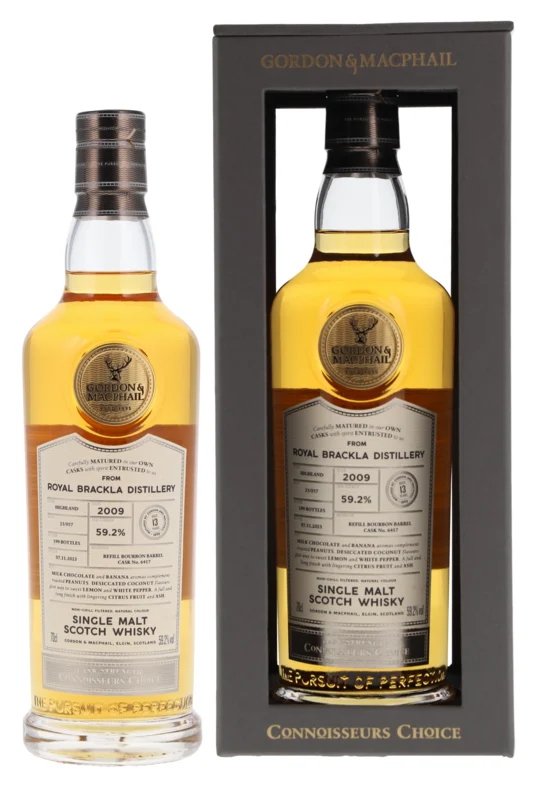 Royal Brackla Gordon & MacPhail Connoisseurs Choice Years 2009 Single Malt Scotch Whisky 2023 59.2° 70cl