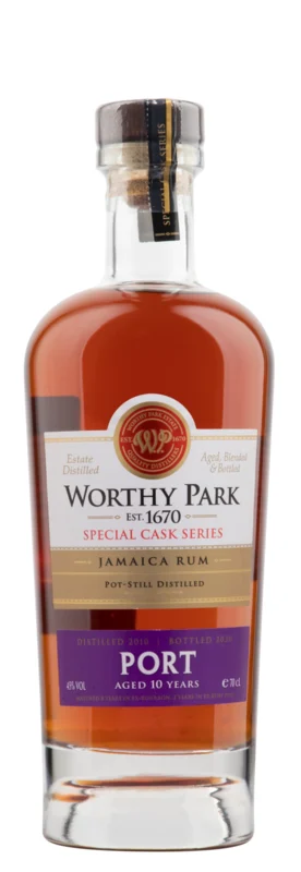 Worthy Park Estate Limited Edition Port Cask 10 Years Jamaica Pot Still Rum 45° 70cl