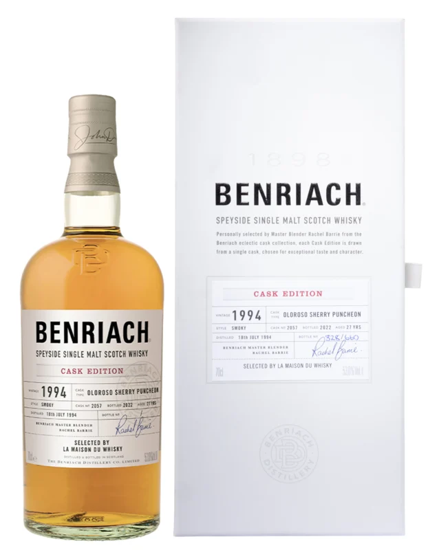 Benriach Cask Edition Oloroso Sherry Puncheon 27 Years 1994 Speyside Single Malt Sctoch 2022 53° 70cl