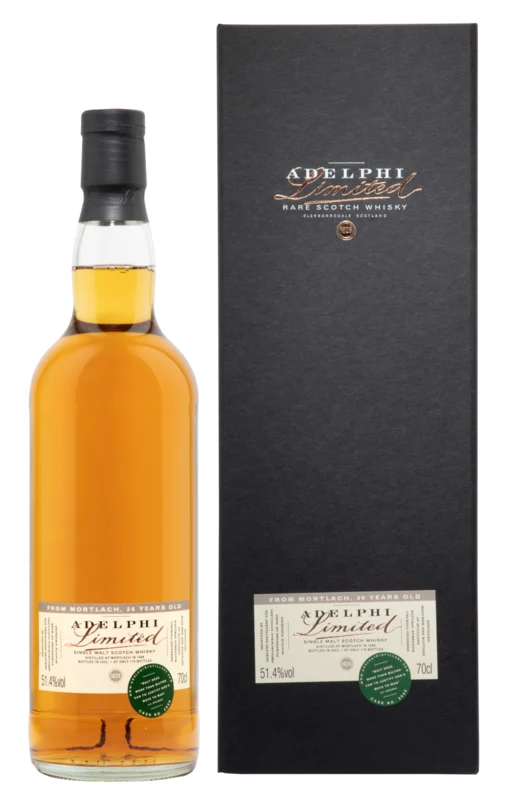 Mortlach Adelphi Limited Cask Strength 36 Years 1986 Single Malt Scotch Whisky 2022 51.4° 70cl