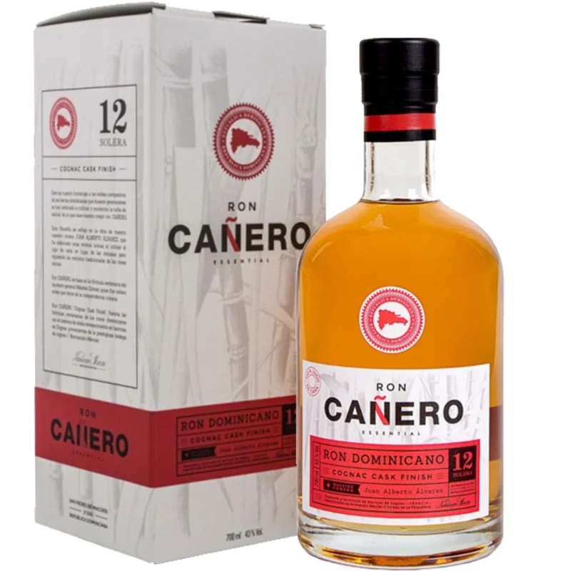 Canero Cognac Cask Finish 12 Años Ron 43° 70cl