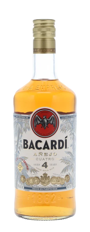 Bacardi Añejo Cuatro EU 4 Years Rum 40° 70cl