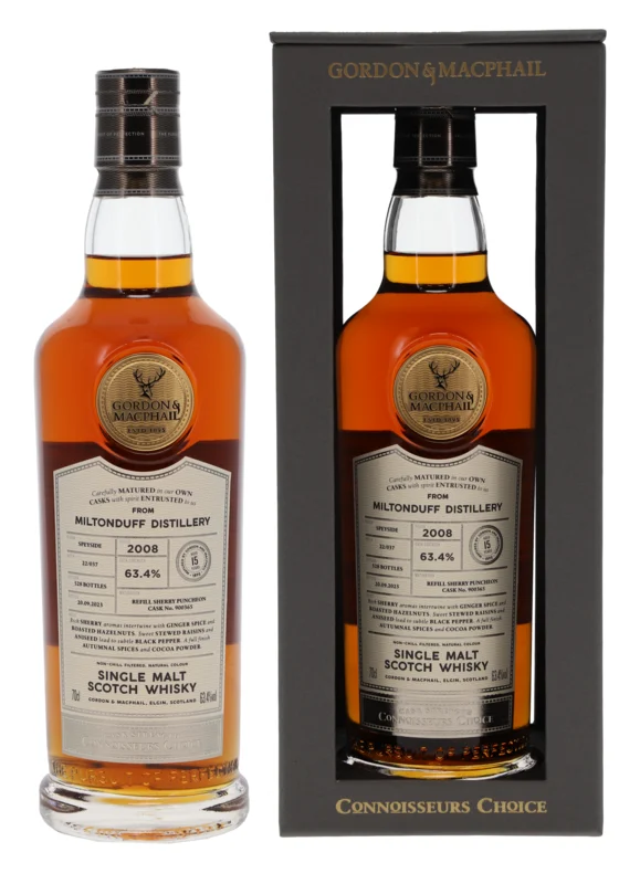 Miltonduff Gordon & MacPhail Connisseurs Choice 16 Years 2008 Single Malt Whisky 63.4° 70cl