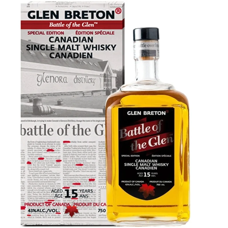 Glen Breton Battle of the Glen 15 Years Canadian Single Malt Whisky 43° 70cl