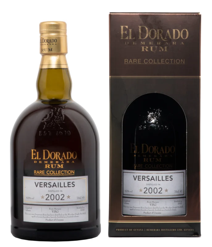 El Dorado Rare Collection Versailles 13 Years 2002 Demerara Rum 2015 63° 70cl