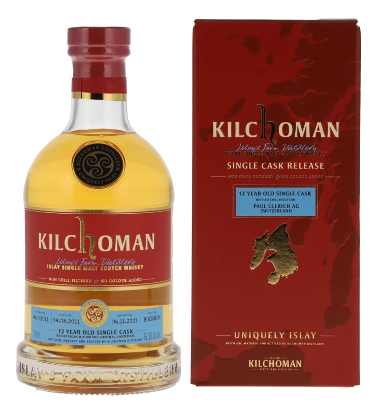 Kilchoman Single Cask Bourbon exkl. Paul Ullrich 12 Years 2011 Islay Single Malt Scotch Whisky 2023 52.3° 70cl