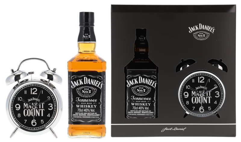 Jack Daniel's No 7 with Clock Tennessee Whiskey 40° 70cl