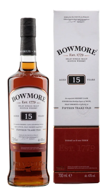 Bowmore Sherry Cask Finished 15 Years Islay Single Malt Scotch Whisky 43° 70cl