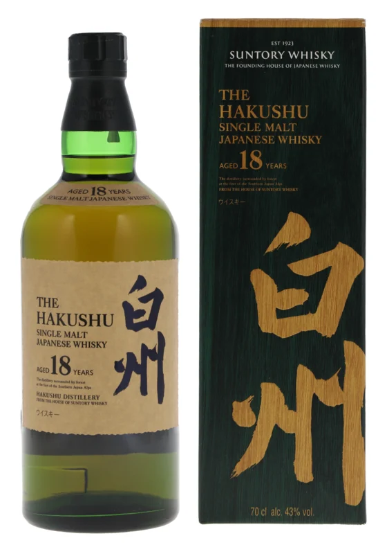 Suntory The Hakushu 18 Years Single Malt Whisky 43° 70cl