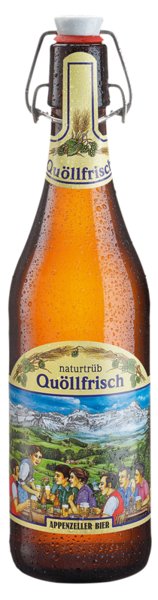 Appenzeller Bier Quöllfrisch Naturtrüb Bügel HA 15x MW 4.8° 50cl