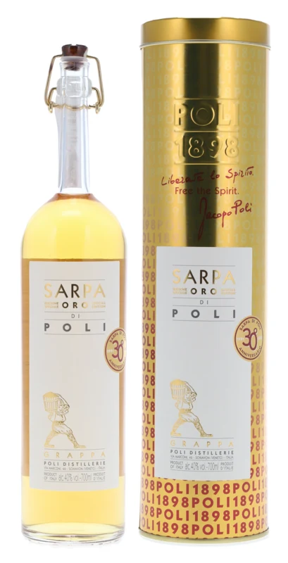 Poli Sarpa Oro di poli Grappa 40° 70cl