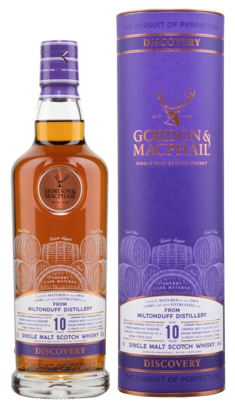 Miltonduff Gordon & Macphail Discovery Label 10 Years Single Malt Scotch Whisky 43° 70cl