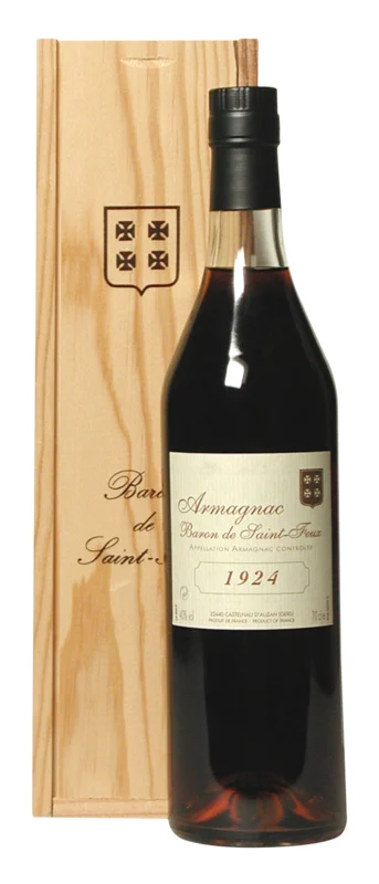 Baron de St. Feux Bas 1924 Armagnac 40° 70cl