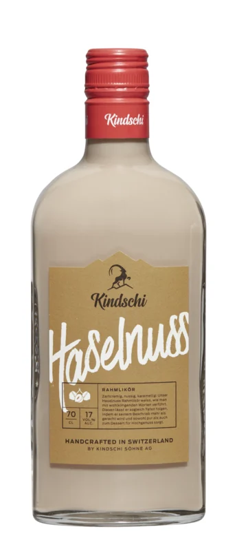 Kindschi Bündner Haselnuss Rahmlikör 17° 70cl
