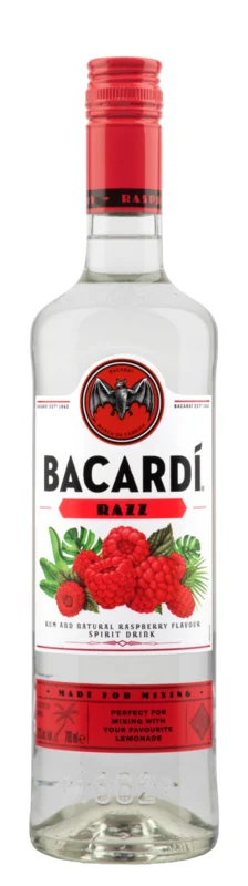 Bacardi Razz Raspberry Rum Based Spirit Drink 27° 70cl