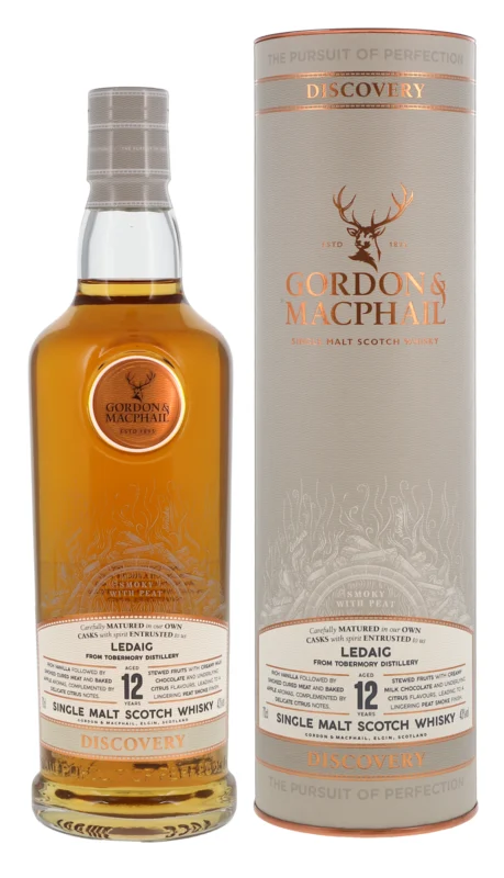 Ledaig Gordon & Macphail Discovery Label 12 Years Single Malt Scotch Whisky 43° 70cl