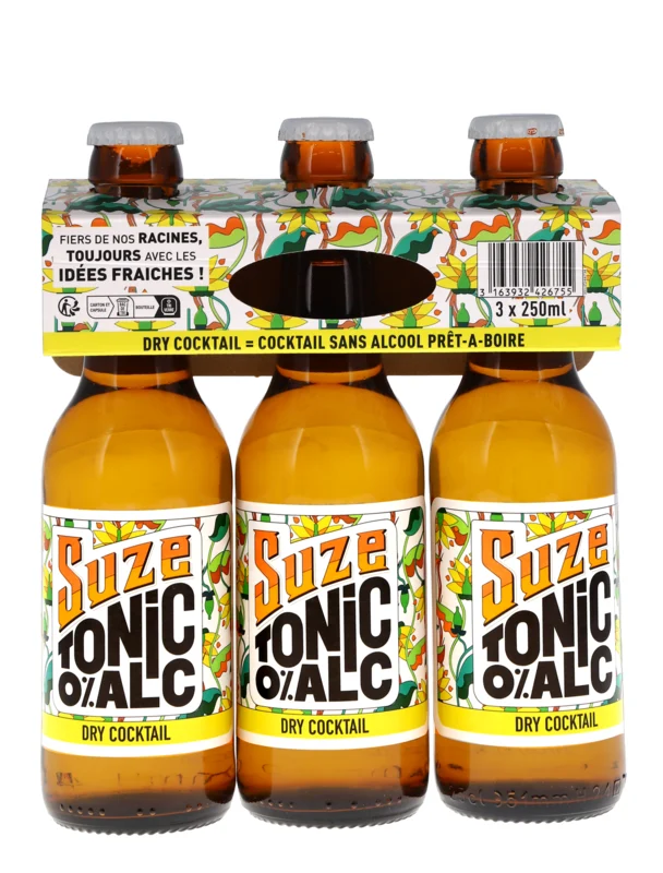 Suze Tonic Zero French Bitter RTD 3er Pack 25cl