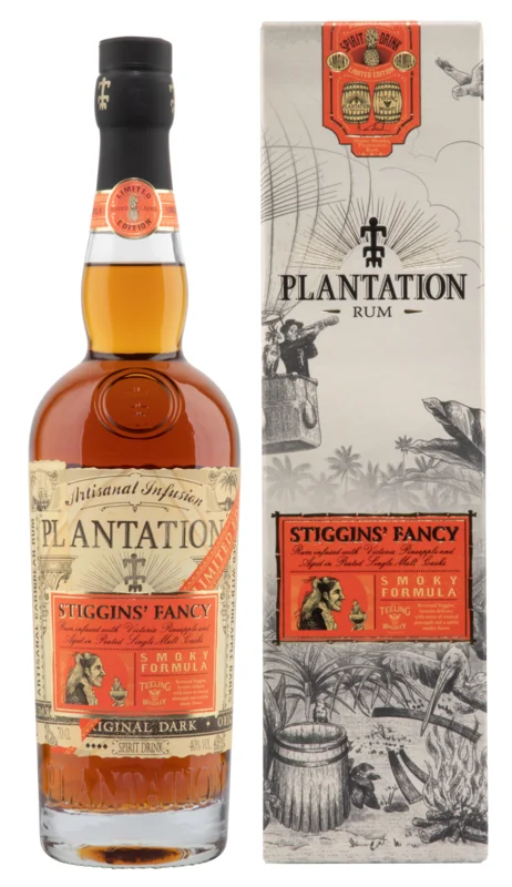 Plantation Pineapple Stiggins 'Fancy Peated Rum 40° 70cl