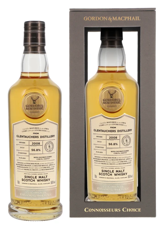 Glentauchers Gordon & Macphail Connoisseurs Choice 16 Years 2008 Speyside Single Malt Scotch Whisky 2025 56.8° 70cl