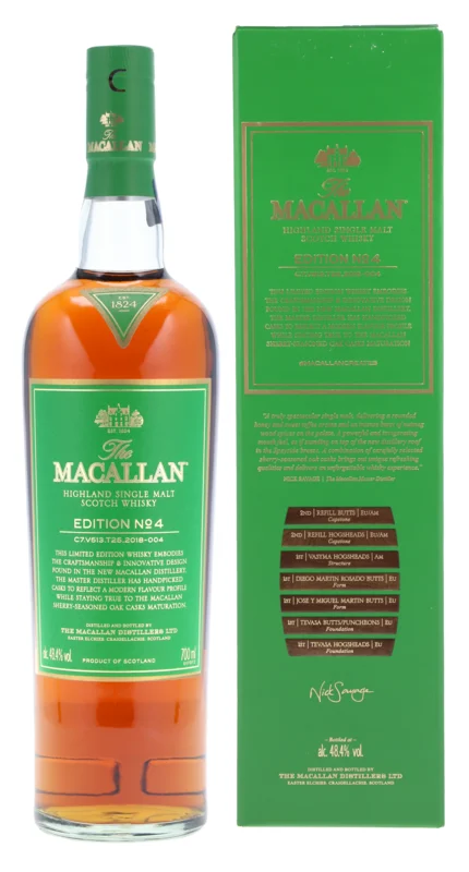 Macallan Edition No. 4 Highland Single Malt Scotch Whisky 48.4° 70cl