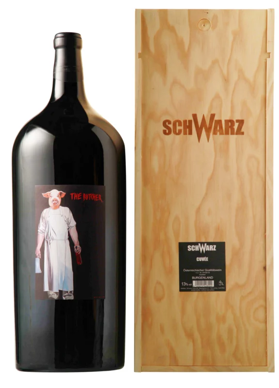 Schwarz The Butcher Cuvée Rot 2021 Burgenland 13.5° 9l