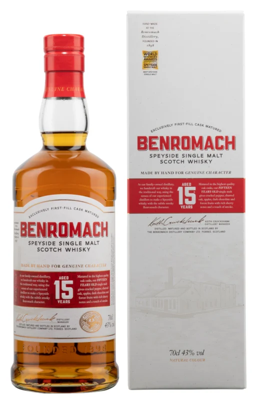 Benromach 15 Years Speyside Single Malt Scotch Whisky 43° 70cl