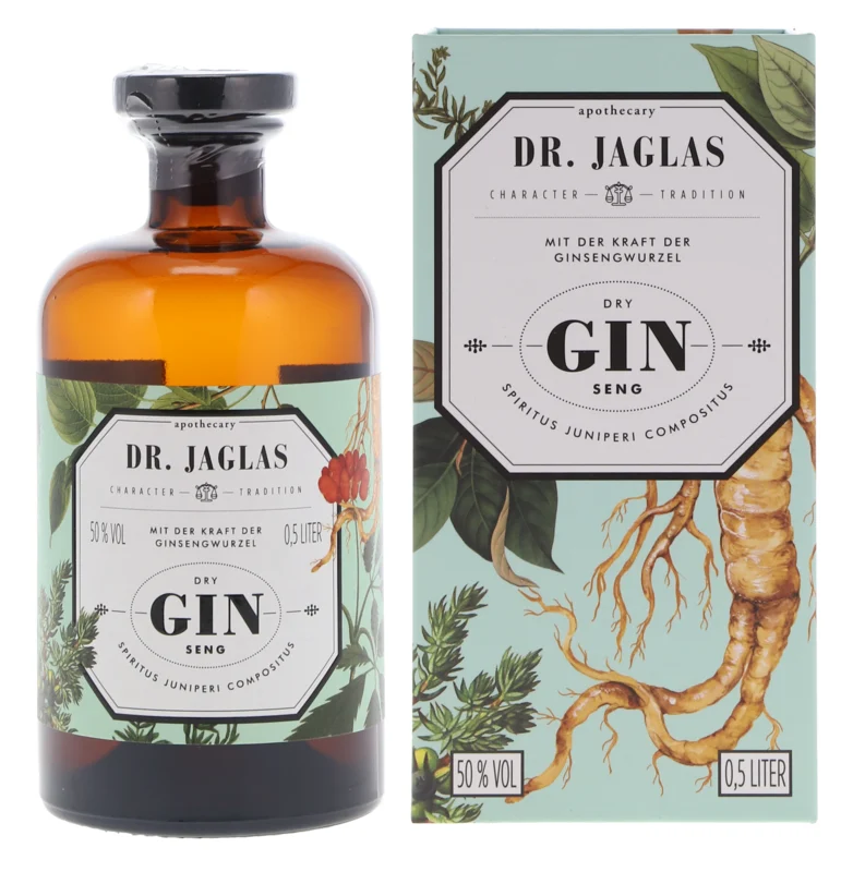 Dr. Jaglas Dry GIN-seng Gin 50° 50cl