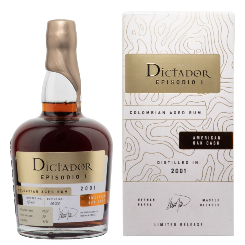 Dictador Episodio I American Oak Cask 20 Years 2001 Colombian Aged Rum 2021 41° 70cl