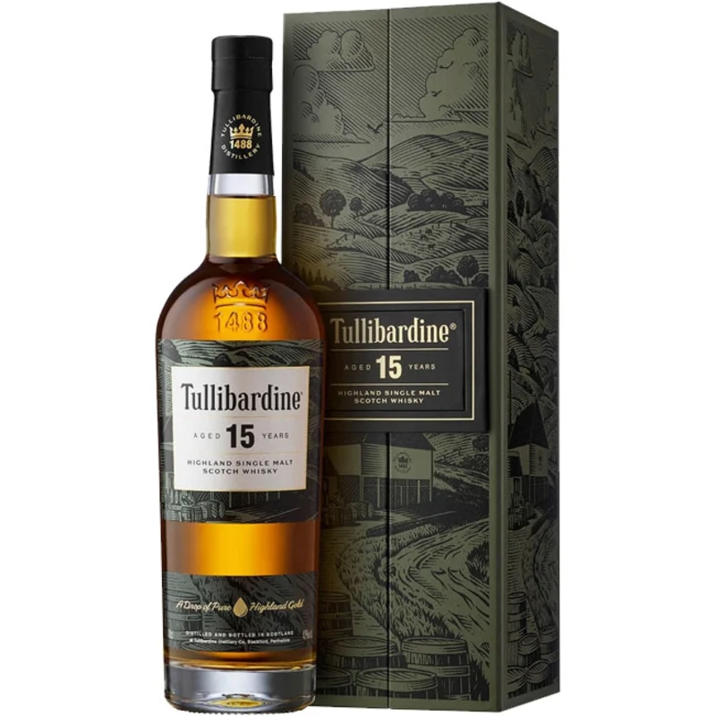 Tullibardine 15 Years Highland Single Malt Scotch Whisky 43° 70cl