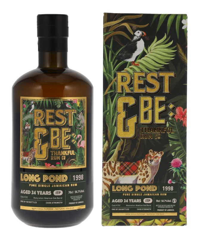 Long Pond ITP Single Cask #1757 Rest & Be Thankful 24 Years 1998 Jamaican Pure Single Rum 2023 54.7° 70cl