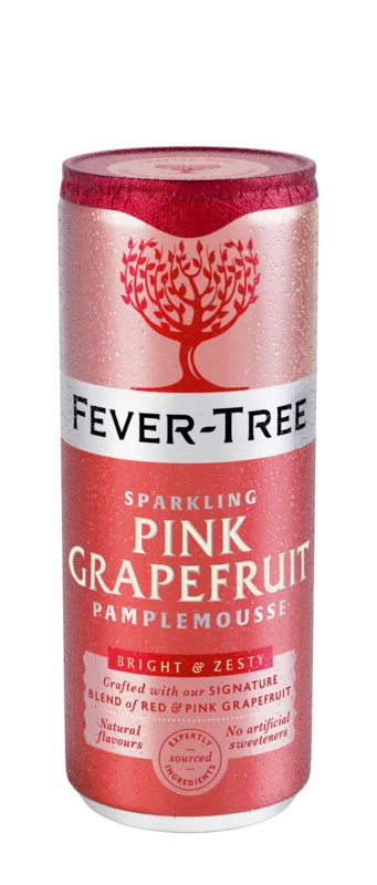 Fever-Tree Sparkling Pink Grapefruit Dose 12x250ml Kohlensäurehaltiges Erfrischungsgetränk 25cl