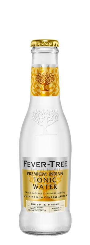 Fever-Tree Tonic Water Kohlensäurehaltiges Erfrischungsgetränk mit Chinin 20cl