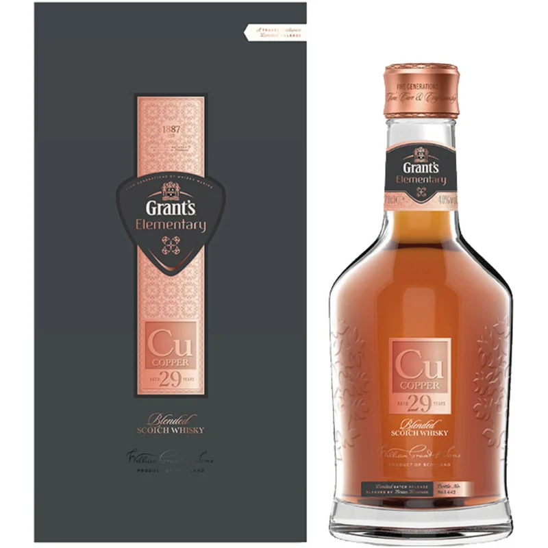 Grant's Elementary Copper 29 Years Blended Scotch Whisky 40° 70cl
