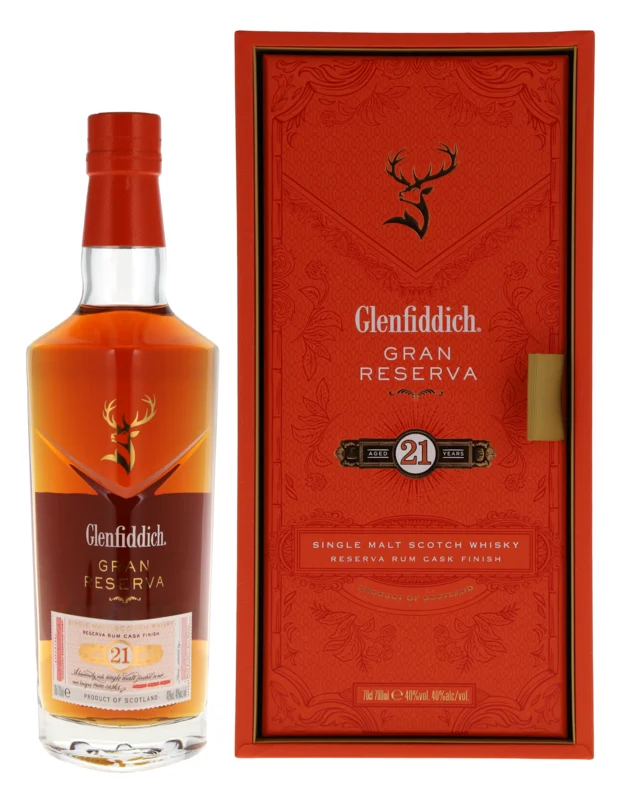 Glenfiddich Gran Reserva Rum Cask Finish 21 Years Single Malt Whisky 40° 70cl