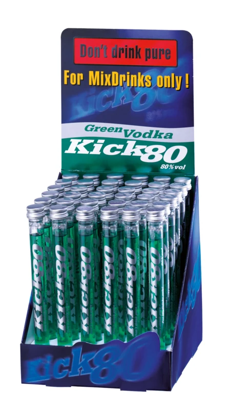 Lateltin Kick 80 Green Wodka mit Geschmack 36x PET 80° 2cl