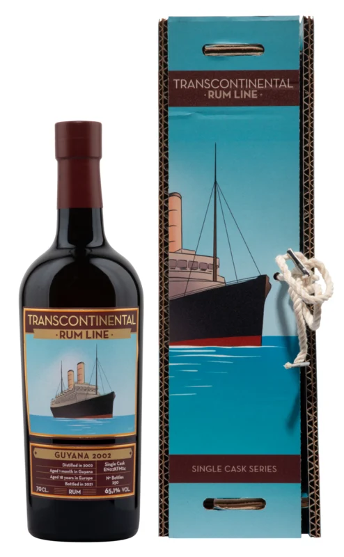 Transcontinental Rum Line Guyana Single Cask Series 19 Years 2002 Rum 2021 65.1° 70cl